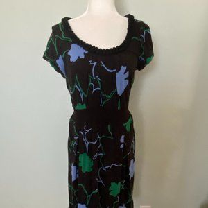 Anthropologie Ric Rac black Motif dress